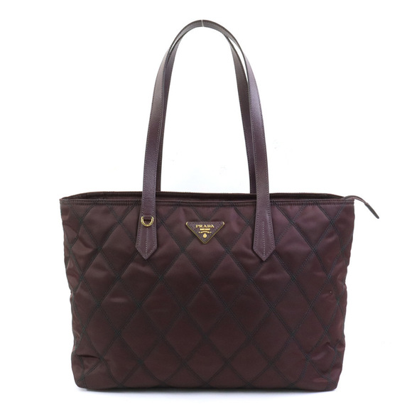 Prada Nylon Shoulder Bag Bordeaux - Picture 1 of 5